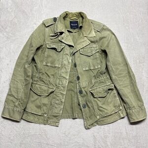 Madewell Military Style Utility Jacket‎ Womens S Outbound Olive Green 42249